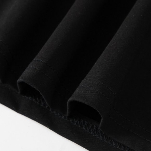 Black half-sleeve with loose cotton T-shirt inside - Picture 4 of 5